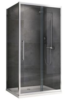 Душевой уголок ABBER Schwarzer Diamant AG30110H-S50 110x50см хром